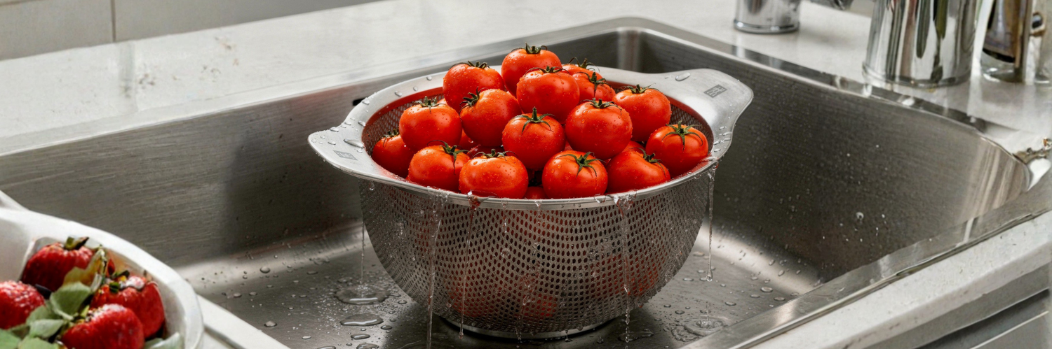 Bien choisir sa passoire : inox, mailles, tailles et entretien