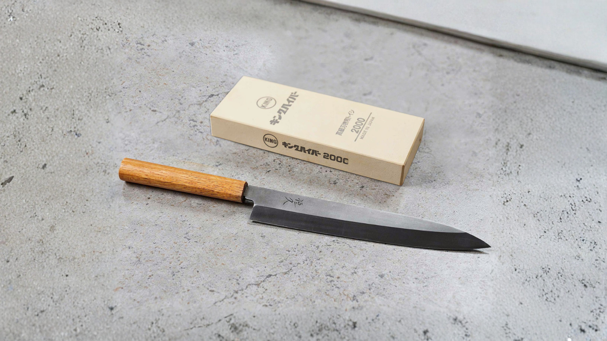 Comment aiguiser un couteau à lame asymétrique ?