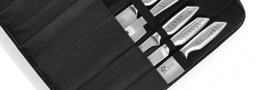Présentation de la valise 9 couteaux tout inox Pradel Excellence