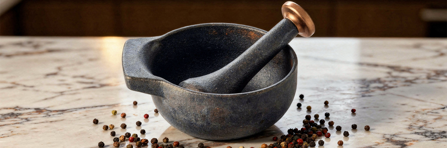 Mortier et Pilon Cuisine : Choisir Granit Marbre Bois Inox