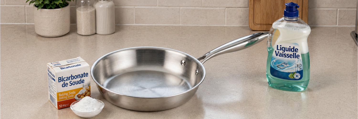 Comment entretenir les ustensiles de cuisson en inox ?
