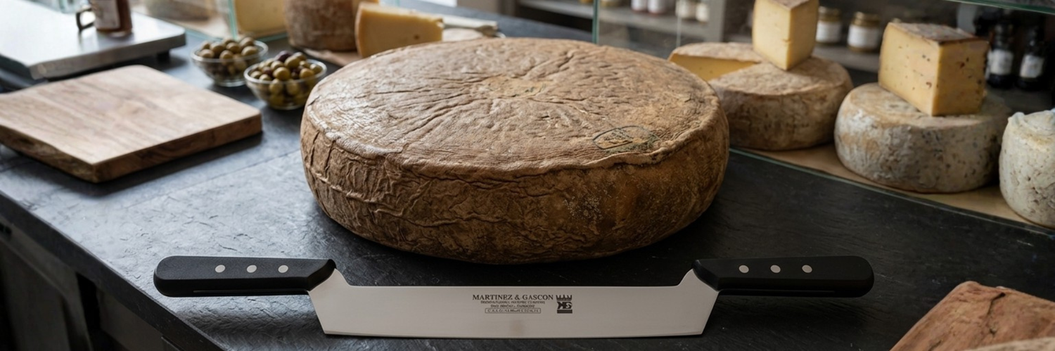Comment utiliser un couteau à fromage à deux manches ?