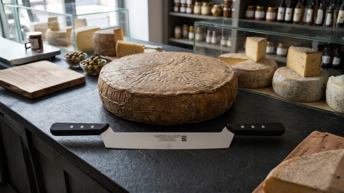 Comment utiliser un couteau à fromage à deux manches ?