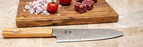couteaux japonais Yuzo Hamono Ryuho lame damassée SG2