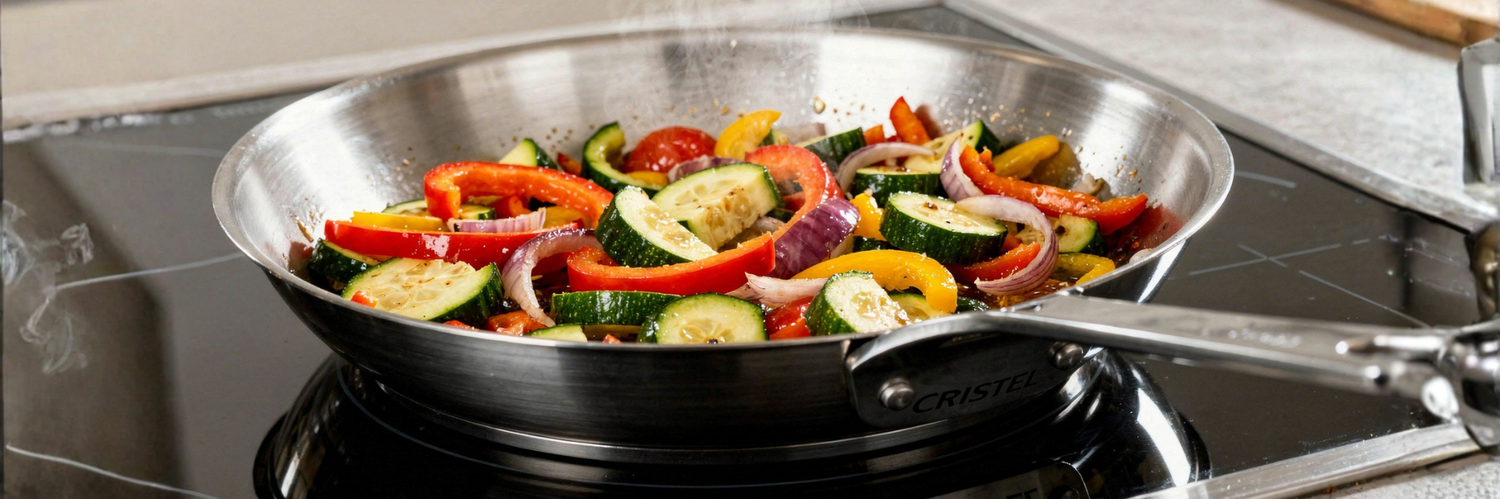 Cuisson des légumes : maîtrisez votre poêle inox Cristel comme un chef