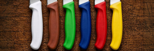 code couleur manches de couteaux