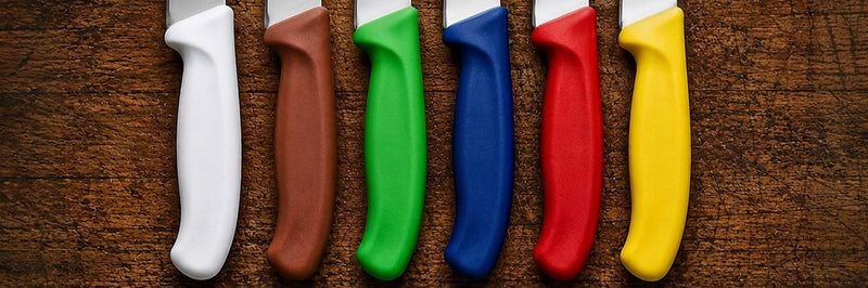 code couleur manches de couteaux