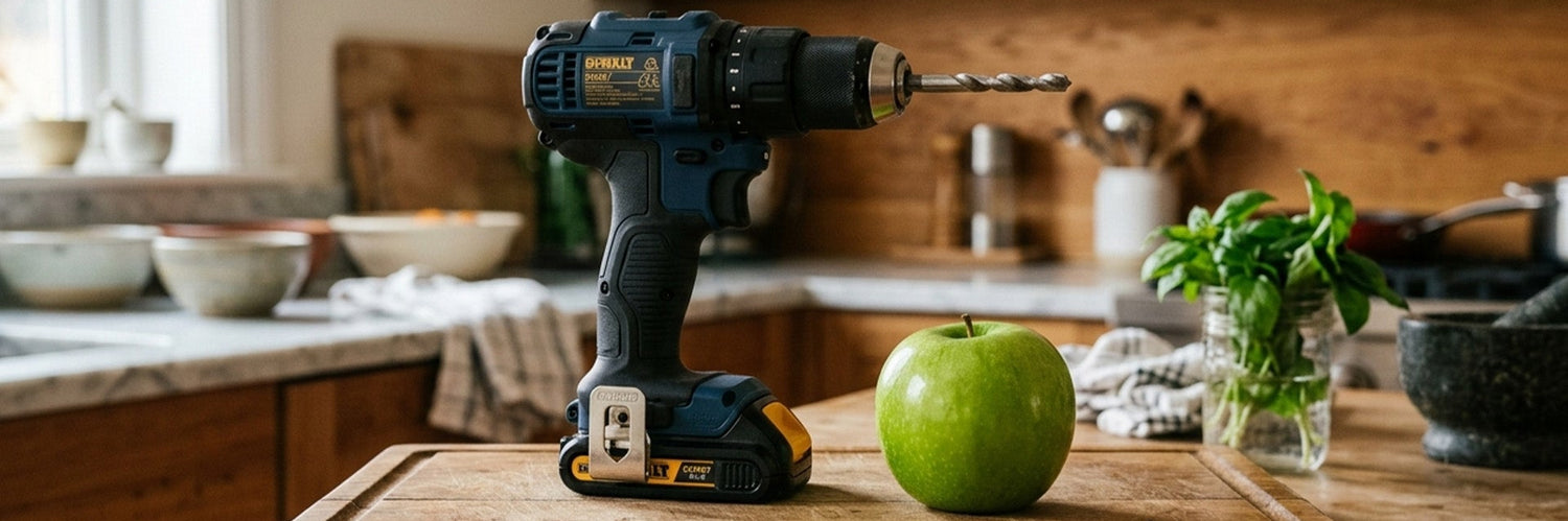 Les découpeurs : Comment éplucher une pomme avec une perceuse ?