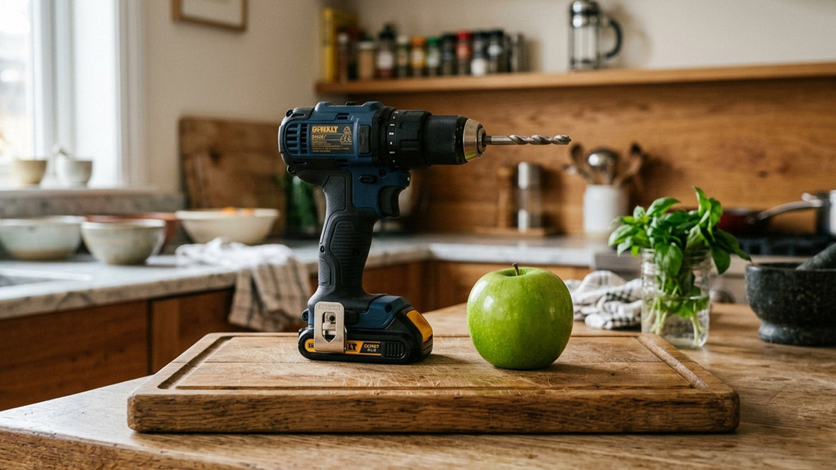 Les découpeurs : Comment éplucher une pomme avec une perceuse ?