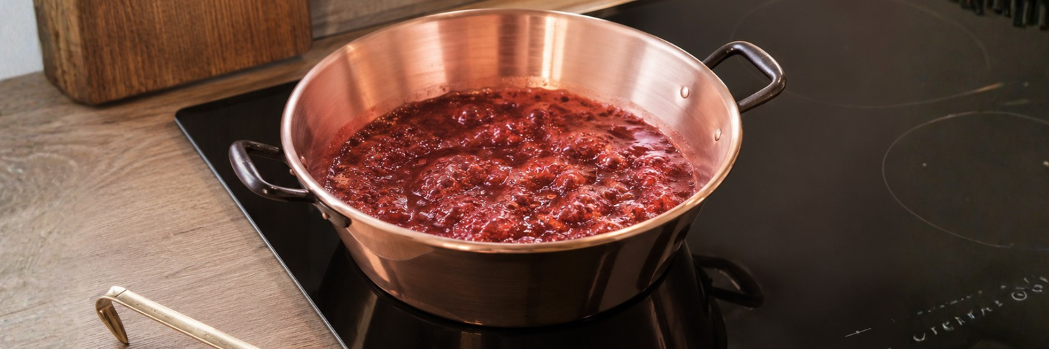 Les différents ustensiles de cuisson en cuivre