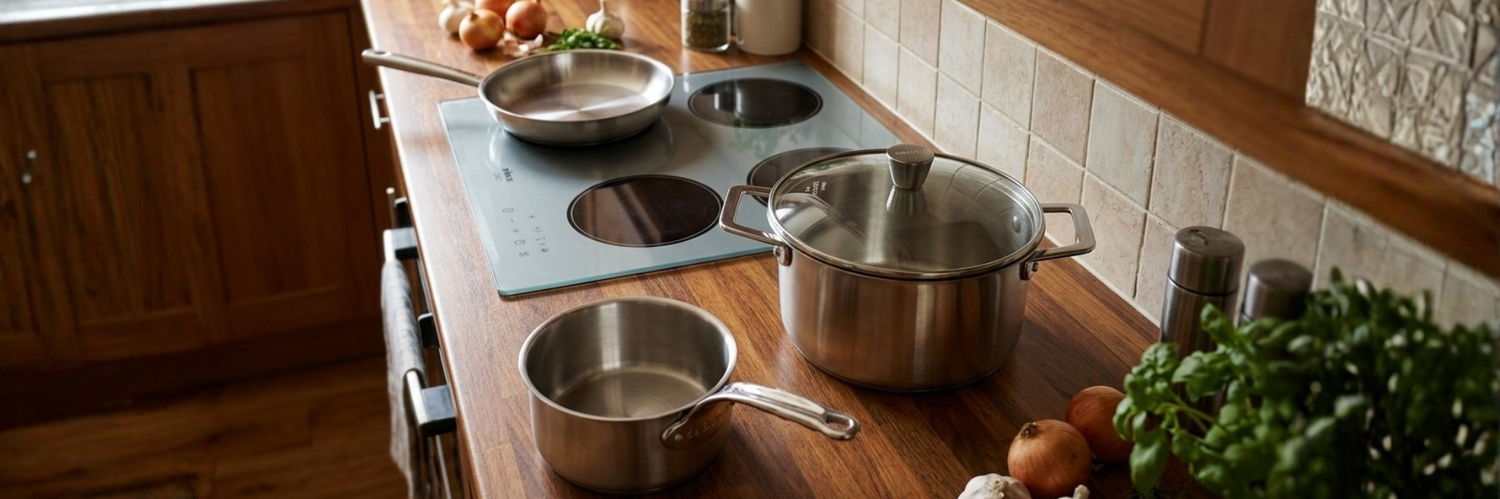 Les différents ustensiles de cuisson en inox