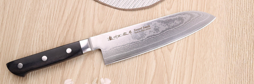 couteaux japonais lame acier damassé prix abordable