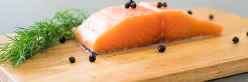 préparation d'un filet de saumon