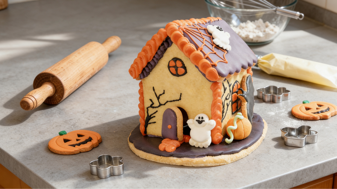 maison hantée 3D halloween patisserie