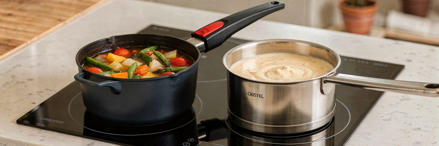 Casserole inox et aluminium