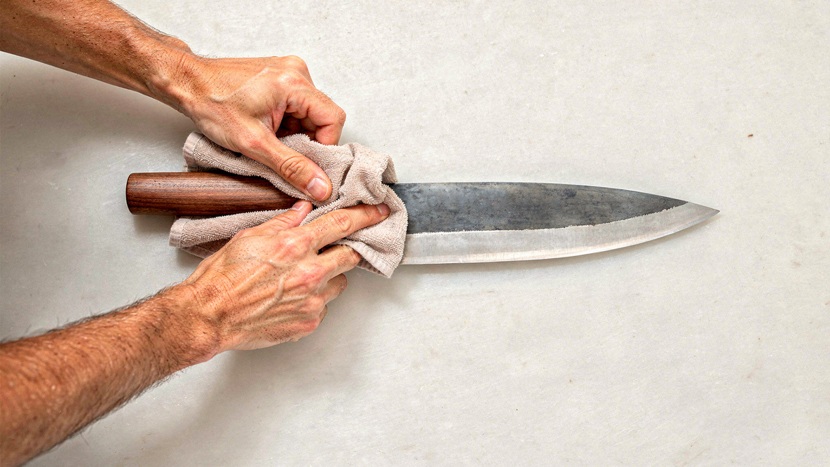 Entretien manche de couteau