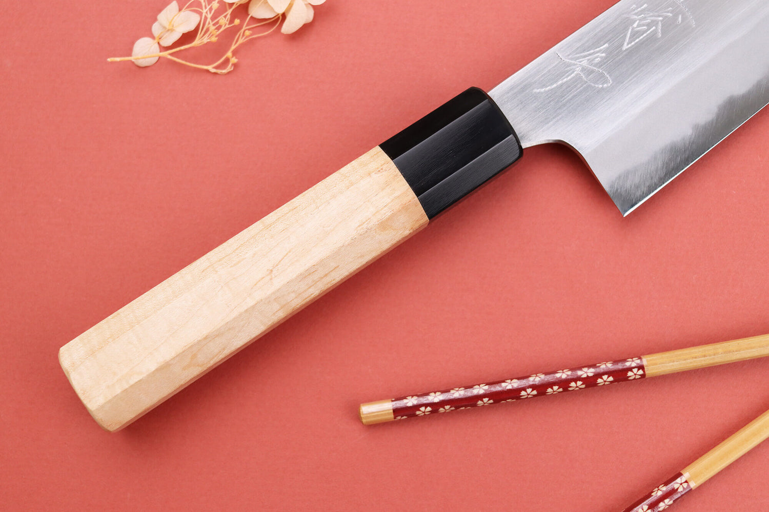 Couteau de chef 21cm japonais artisanal Naoki Mazaki WS2 poli
