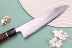 Couteau de chef 21cm japonais artisanal Toshihiro Wakui Shirogami 2 San Maï poli