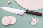 Couteau de chef 21cm japonais artisanal Toshihiro Wakui Shirogami 2 San Maï poli