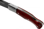 Couteau pliant Böker Boxer Damascus 111025DAM manche en micarta bordeaux 10,3cm