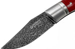 Couteau pliant Böker Boxer Damascus 111025DAM manche en micarta bordeaux 10,3cm