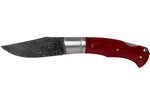 Couteau pliant Böker Boxer Damascus 111025DAM manche en micarta bordeaux 10,3cm