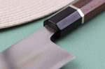 Couteau nakiri 16,5cm japonais artisanal Toshihiro Wakui Shirogami 2 San Maï poli