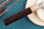 Couteau sujihiki 27cm japonais artisanal Takeshi Saji VG10 Gold