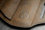 Étui Böker Nubuck Ed-Three 09BO296 en cuir marron 3 compartiments