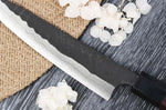 Couteau universel japonais artisanal Nao Yamamoto Damas AS brut de forge 15cm