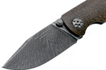 Couteau pliant Böker M4 Sherman Damas 110662DAM lame damassée manche en micarta noir 9,8cm