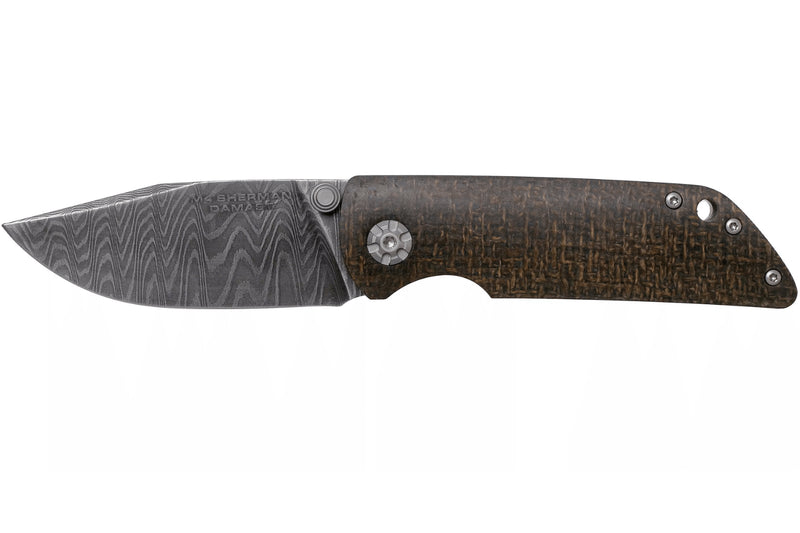 Couteau pliant Böker M4 Sherman Damas 110662DAM lame damassée manche en micarta noir 9,8cm