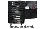 Trousse de cuisinier vide Triangle noire 65 x 48cm