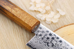 Couteau de chef japonais artisanal Yoshihiro ZAD lame damassée 21cm