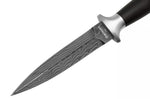 Couteau Böker MG-42 121506DAM lame damassée 13,5cm manche en bois de fer + étui en cuir
