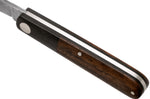 Couteau pliant Böker Barlow Prime Tirpitz Damas 117942DAM manche micarta noir et noyer 8,4cm + étui en feutre