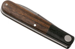 Couteau pliant Böker Barlow Prime Tirpitz Damas 117942DAM manche micarta noir et noyer 8,4cm + étui en feutre