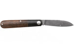 Couteau pliant Böker Barlow Prime Tirpitz Damas 117942DAM manche micarta noir et noyer 8,4cm + étui en feutre