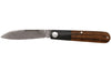 Couteau pliant Böker Barlow Prime Tirpitz Damas 117942DAM manche micarta noir et noyer 8,4cm + étui en feutre