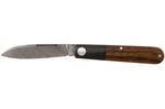 Couteau pliant Böker Barlow Prime Tirpitz Damas 117942DAM manche micarta noir et noyer 8,4cm + étui en feutre