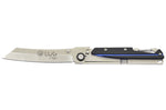 Couteau pliant LUG Higo LUSP3SHBLB manche en acier et G10 noir et bleu 11cm