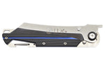 Couteau pliant LUG Higo LUSP3SHBLB manche en acier et G10 noir et bleu 11cm