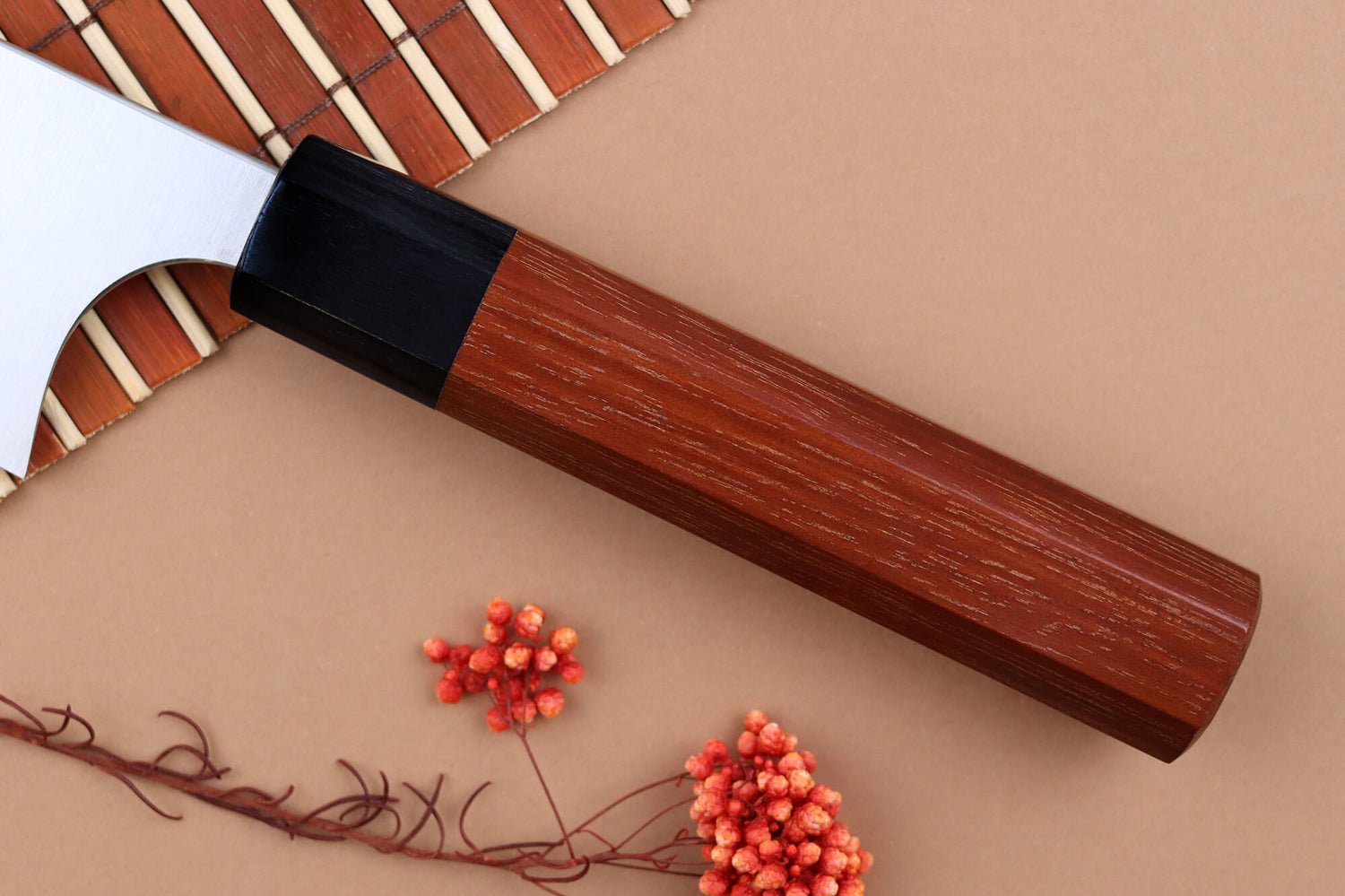 Couteau de chef kiritsuke japonais artisanal Shibata Koutetsu R2 21cm