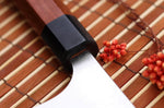 Couteau de chef kiritsuke japonais artisanal Shibata Koutetsu R2 21cm