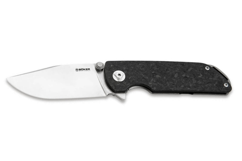 Couteau pliant Böker Sherman EDC 110665 manche en carbone noir 10,3cm