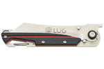 Couteau pliant LUG Higo LUSP3SHRB manche en acier et G10 noir et rouge 11cm
