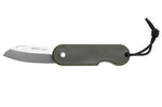 Couteau pliant Skult français éco-responsable manche vert 10cm