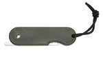 Couteau pliant Skult français éco-responsable manche vert 10cm