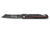 Couteau pliant LUG Higo Titanium LUSP3THRB manche en acier et G10 noir et rouge 11cm
