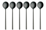 Ménagère 24 couverts Comas Atlantida Ice Black en acier inoxydable